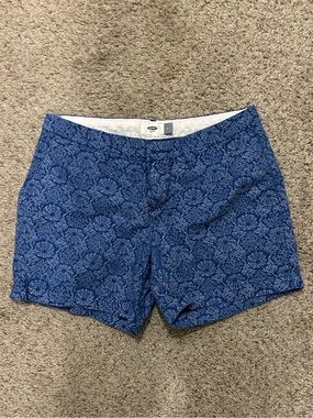 Old Navy Blue Shell-Print Women’s Shorts
